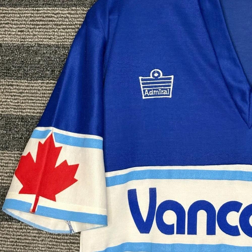 Vintage 80’s Admiral Vancouver Whitecaps NASL Soccer Jersey Football Kit Medium - Picture 3 of 9
